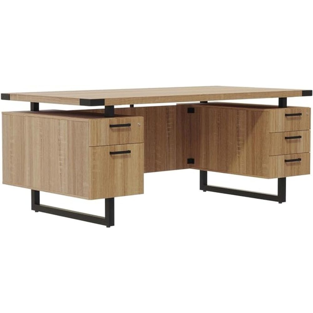 Mirella™ Free Standing Desk, BBB/BF Sand Dune - Safco