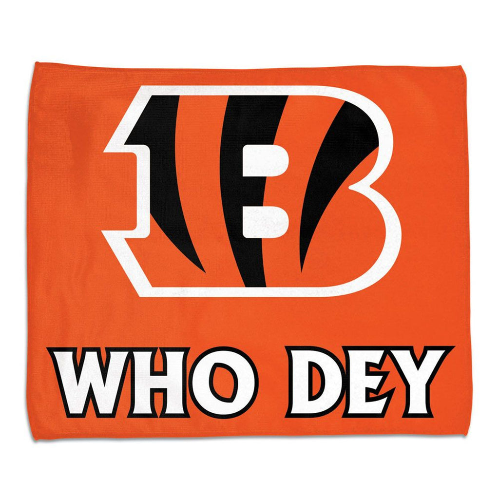 Cincinnati Bengals Towel 15x18 Rally Style Full Color - Wincraft