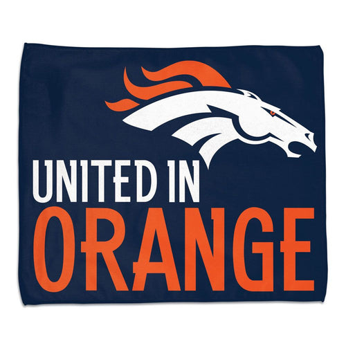 Denver Broncos Towel 15x18 Rally Style Full Color - WinCraft