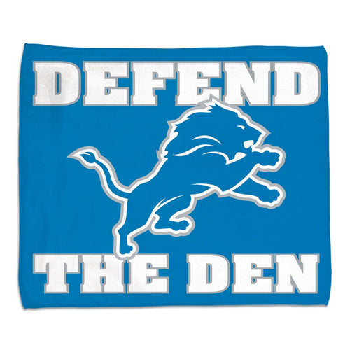 Detroit Lions Towel 15x18 Rally Style Full Color - WinCraft