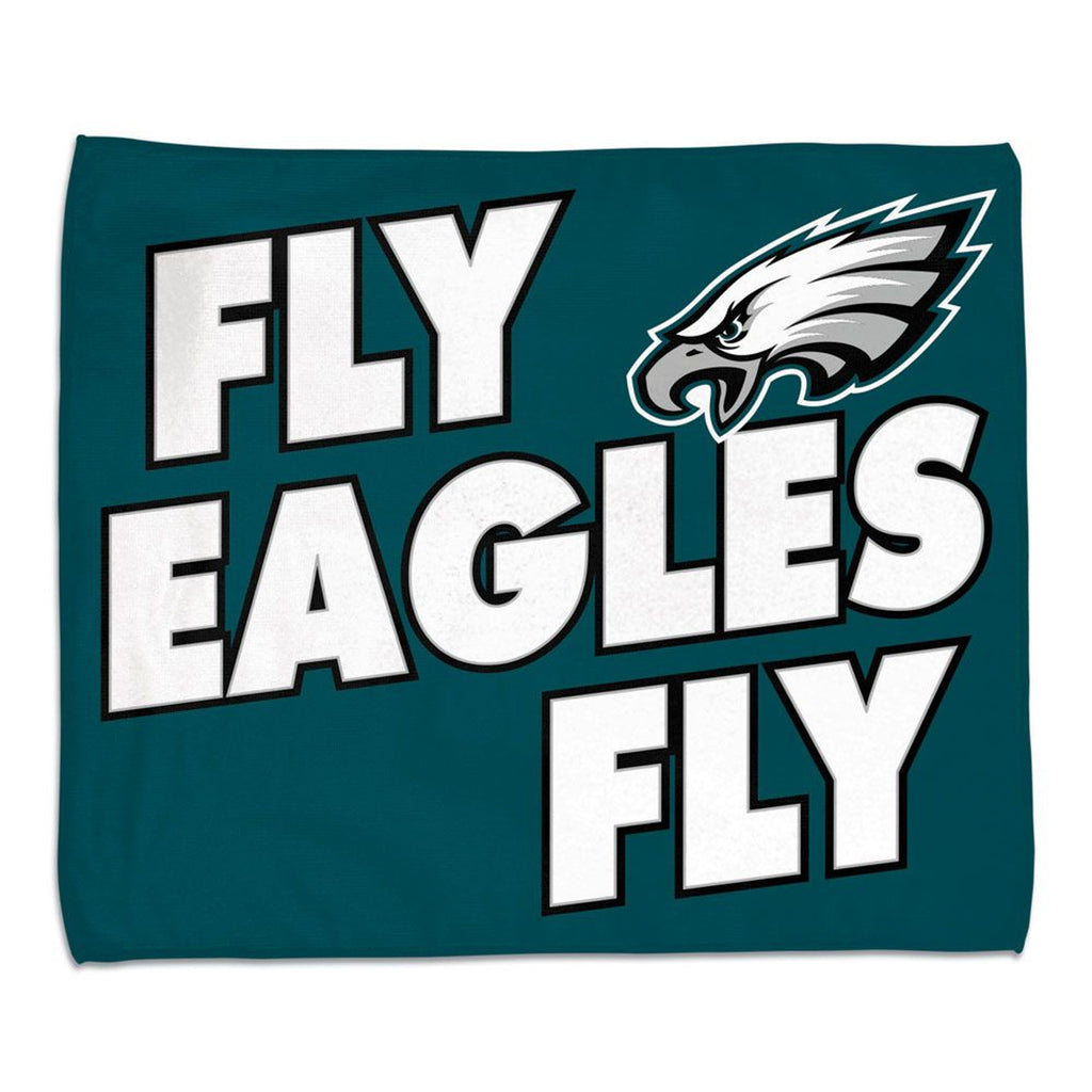 Philadelphia Eagles Towel 15x18 Rally Style Full Color - Wincraft
