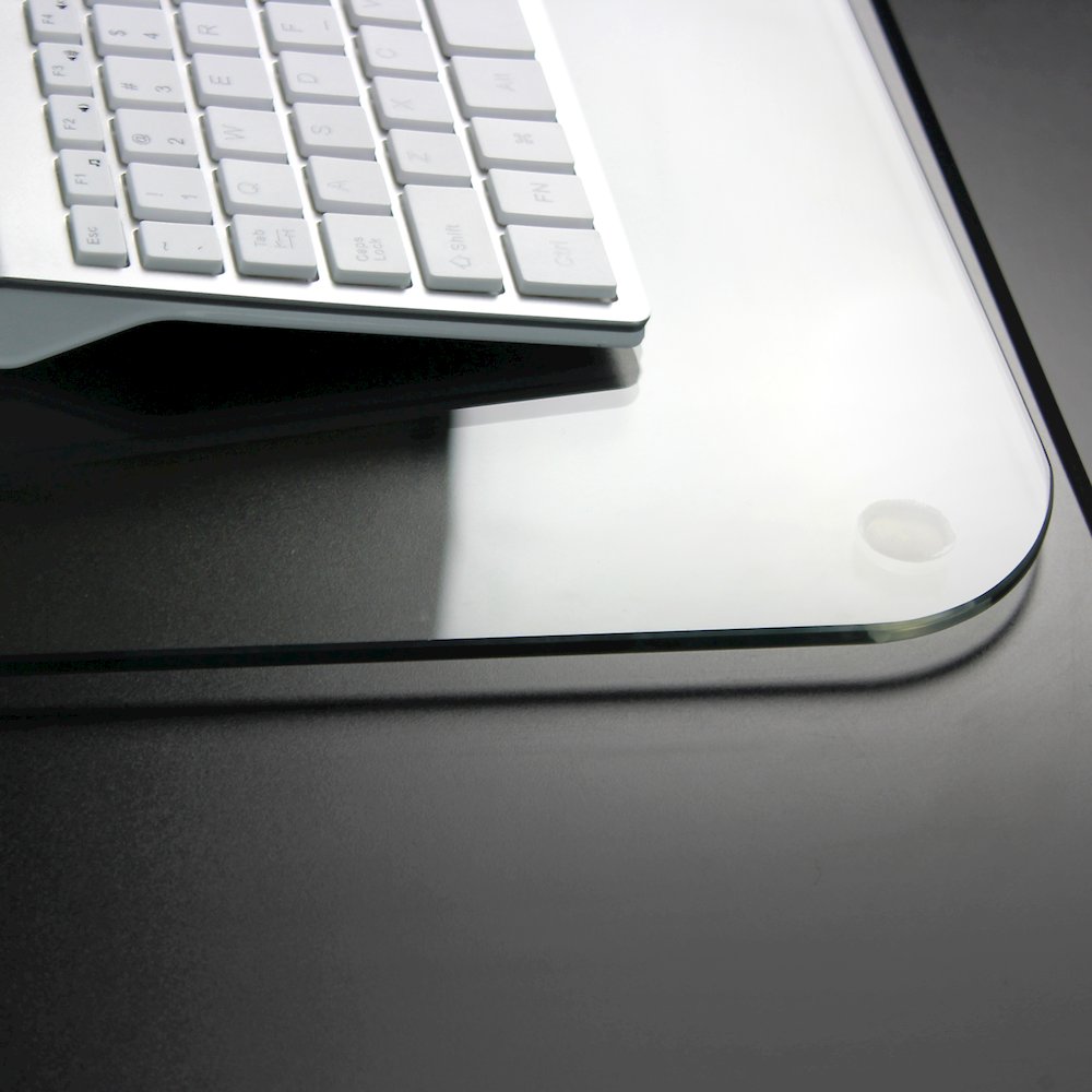 Glass Desk Pad - 19'' x 24'' - Floortex
