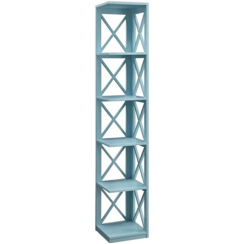 Oxford 5 Tier Corner Bookcase - Convience Concept, Inc.