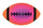 GameOver 54-5265BX 8.5 in. Multicolored Football
