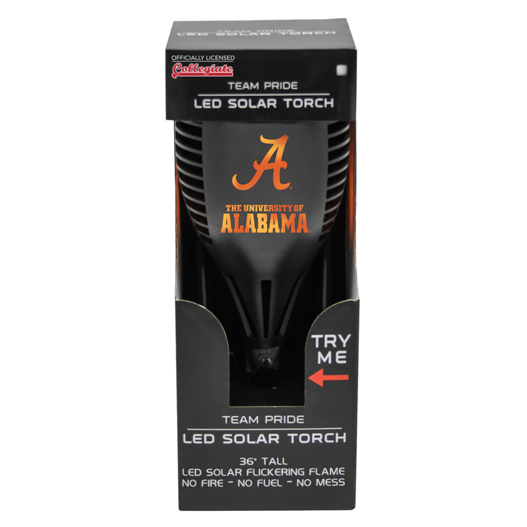 Alabama Crimson Tide Solar Torch LED - Sporticulture