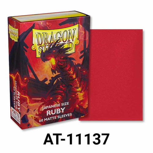 Arcane Tinmen -  Dragon Shield Sleeves: Japanese Matte Ruby (Box Of 60)