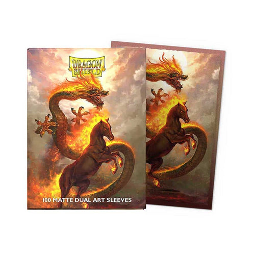 Arcane Tinmen -  Dragon Shield Sleeves: Dual Matte Art: Chinese New Year 2026: Year Of The Fire Horse (100Ct) Pre-Order