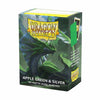 Arcane Tinmen -  Dragon Shield Sleeves: Matte Dual: Apple Green And Silver (100Ct) Pre-Order