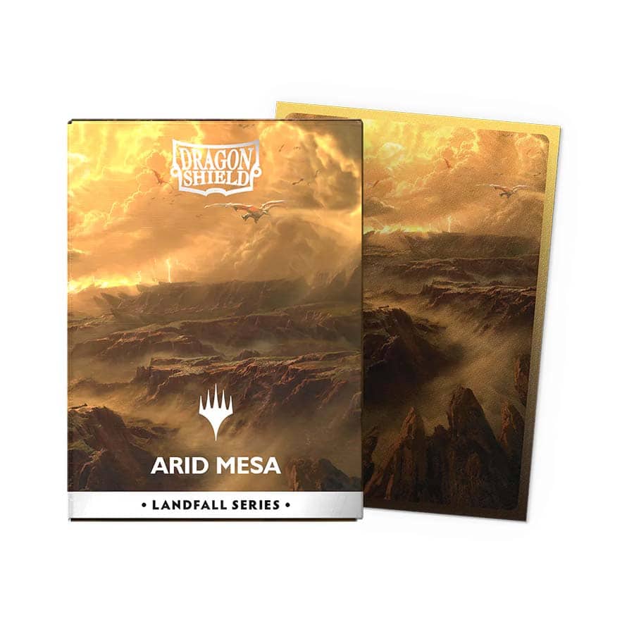 Arcane Tinmen -  Dragon Shield: Magic The Gathering: Landfall Series: Matte Dual Art (Standard Size Licensed Sleeves): Arid Mesa (100Ct) Pre-Order
