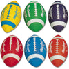 Sport Supply Group 95700 Multicolor Footballs Prism Pack Youth - 6 Pack