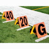 Pro Down 1249354 Improved Day-Night Sideline Markers 5pc Football Field Equipment