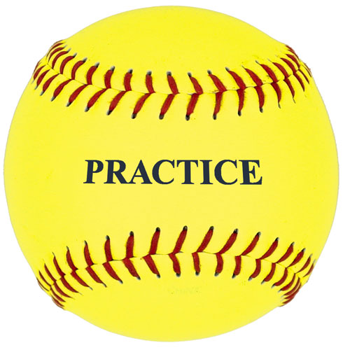SSG / BSN 5PSBY11 11 Inch Yellow Practice Softball