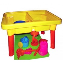AZ Import & Trading Az Import & Trading BT25C Sandbox Castle 2-in-1 Sand and Water Table with Beach Play Set - 23 in.
