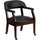 Black Vinyl Luxurious Conference Chair with Accent Nail Trim and Casters - Flash Furniture