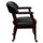 Black Vinyl Luxurious Conference Chair with Accent Nail Trim and Casters - Flash Furniture