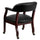 Black Vinyl Luxurious Conference Chair with Accent Nail Trim and Casters - Flash Furniture