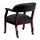 Black LeatherSoft Conference Chair with Accent Nail Trim and Casters - Flash Furniture