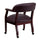 Burgundy LeatherSoft Conference Chair with Accent Nail Trim and Casters - Flash Furniture