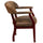 Bomber Jacket Brown Luxurious Conference Chair with Accent Nail Trim - Flash Furniture