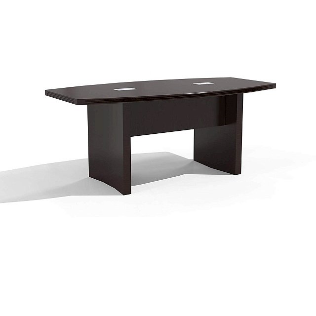 6' Conference Table, Boat Surface, Mocha - Mayline