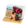 Trexonic  Bamboo 4-Port Apple Watch and Iphone Charging Stand with 3 Device Slots and Pen Holder