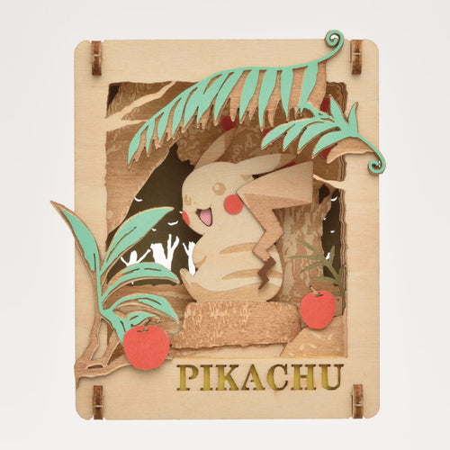 Bandai - Pk-W01 Woodstyle Pokemon Pikachu Found 'Pokemon' (Box/6) - Ensky Paper Theater