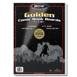 Comics And Art - Bcw Supplies: Backing Boards - Golden Age Comic 100Ct (1-Bbgol)