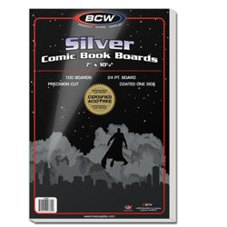 Comics And Art - Bcw Supplies: Backing Boards - Silver Age Comic 100Ct (1-Bbsil)