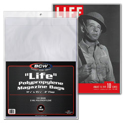 Bcw Supplies: Bag - Life Magazine 100Ct (1-Mag-L)