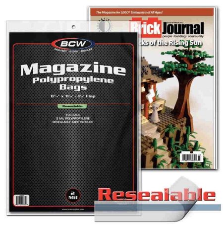Bcw Supplies: Bag - Magazine Resealable 100Ct (1-Mag-R)