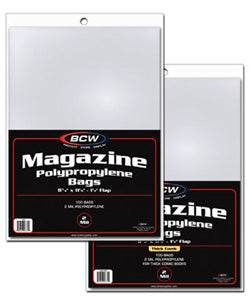 Bcw Supplies: Bag - Magazine Thick 8 7/8X11 100Ct (1-Mag-Thick)