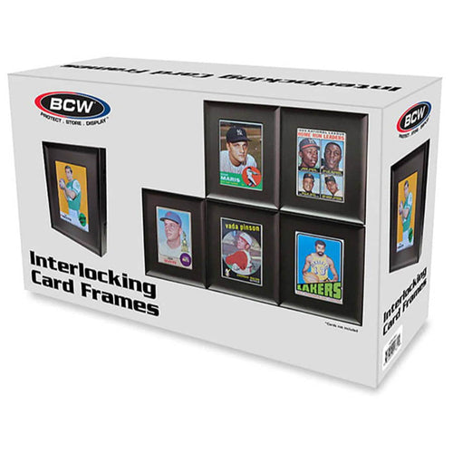 Bcw Supplies: Interlocking Card Frames: Black 6Ct