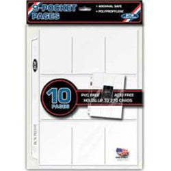Bcw Supplies: Pages - 9-Pocket 100Ct (1-Pro9t-100)