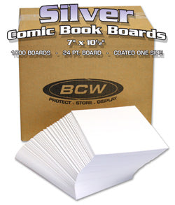 Comics And Art - Bcw Supplies: Backing Boards - 1000Ct. Silver Age Comic Bulk (1-Bbsil-Bulk)