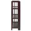3-Shelf Folding Stackable Bookcase 27.5'' Wide-Espresso - Casual Home
