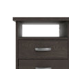 Walden Desk with 5 Drawers, Dark Chocolate - Tvilum