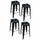 AmeriHome BS030BSET 30 Inch Black Metal Bar Stool
