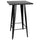 Buffalo Corp Buffalo PUBTB Loft Black Metal Pub Table with Metal Top