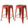 AmeriHome BS24ORNG Loft Orange 24 in. Metal Bar Stool - 2 Piece