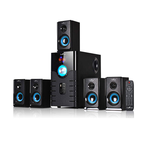 Befree Sound beFree Sound 5.1 Channel Bluetooth Surround Sound Speaker System in Blue