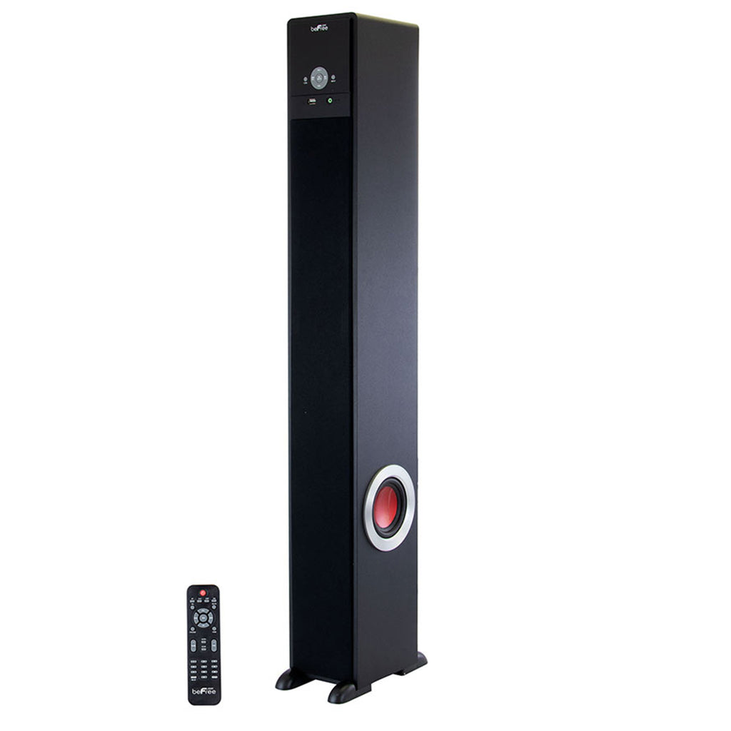 Befree Sound beFree Sound Bluetooth Powered 90 Watt Tower Speaker in Black with 5.1 Inch Subwoofer
