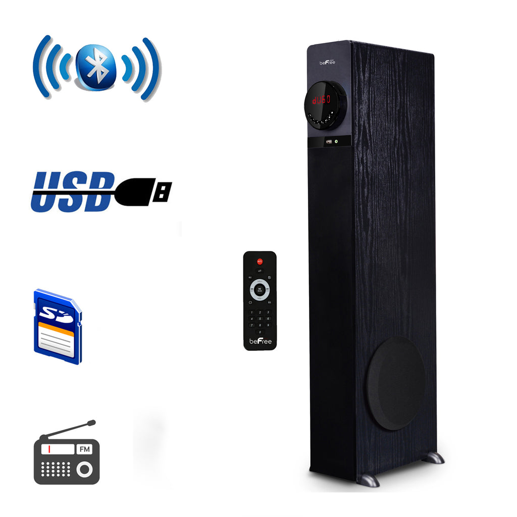 013964974027 beFree Super Powerfull  Bluetooth  Tower Speaker with Dock