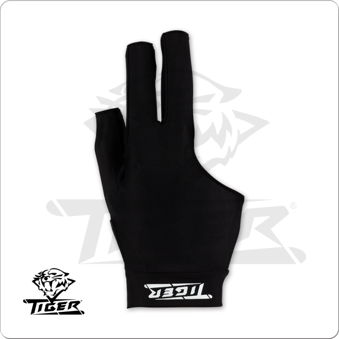 Tiger X BGRTGB All Black Glove- Bridge Hand Right BILLIARDS ACCESSORIES