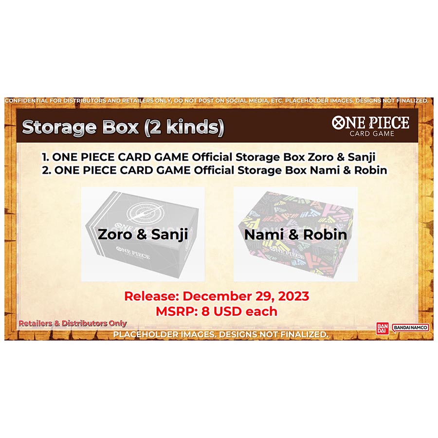 Bandai Japan -  One Piece Tcg: Storage Box: Nami And Robin