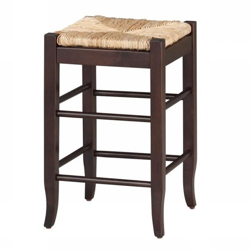 Boraam Ind. Boraam 94824 Rush Seat Stool - 24 Inch - Cappuccino Finish