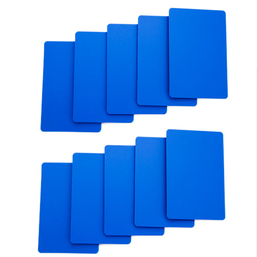 Brybelly Holdings GCUT-202-10 Set of 10 Blue Plastic Bridge Size Cut Cards