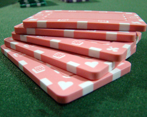 Brybelly Holdings PCB-2107 5 Pink Rectangular Poker Chips