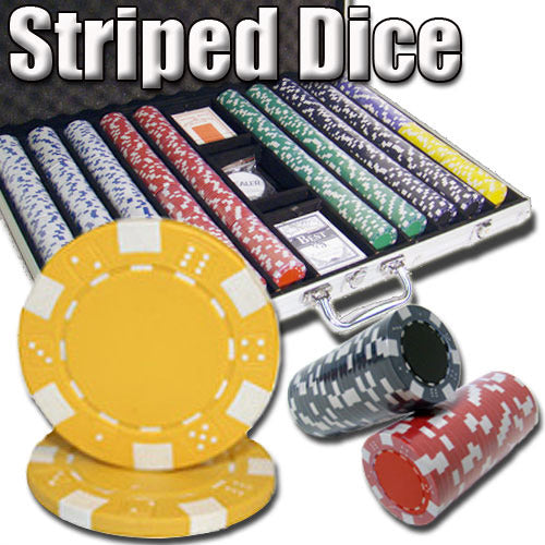 Brybelly Holdings PCS-1406 1-000 Ct - Pre-Packaged - Striped Dice 11.5 G - Aluminum