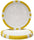 Brybelly Holdings CPBL14-YELLOW-25 Roll of 25 - Yellow Blank Poker Chips - 14 Gram