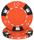Brybelly Holdings CPCD-ORANGE-25 Roll of 25 - Crown & Dice 3 Tone 14 gram - Orange